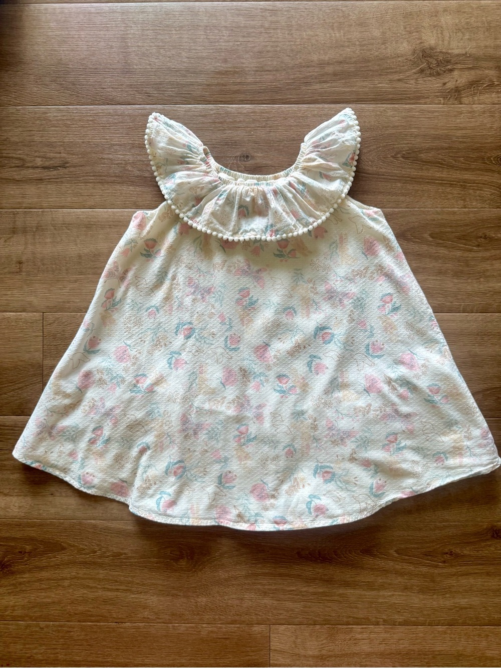 🌸 Cynthia Rowley Floral Ruffle Dress – Size 4T – Like New